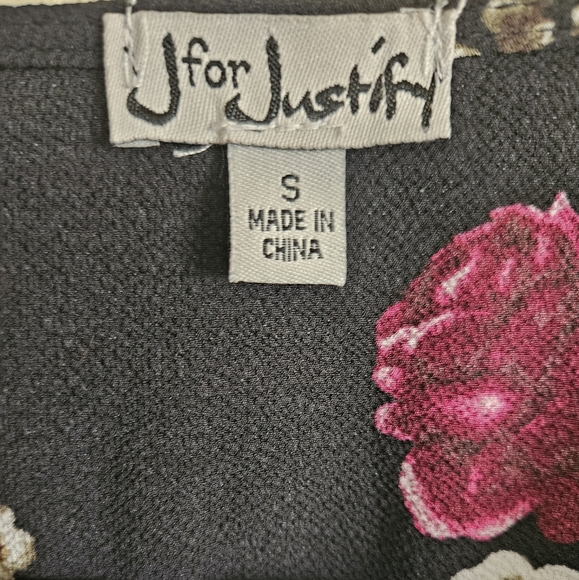 Midi Black Floral Dress - Picture 5 of 5